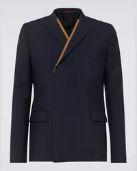 Gucci Blazer in raso di lana Nero