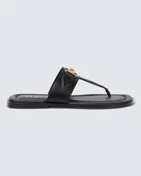 Versace Sandali infradito Medusa in pelle Nero