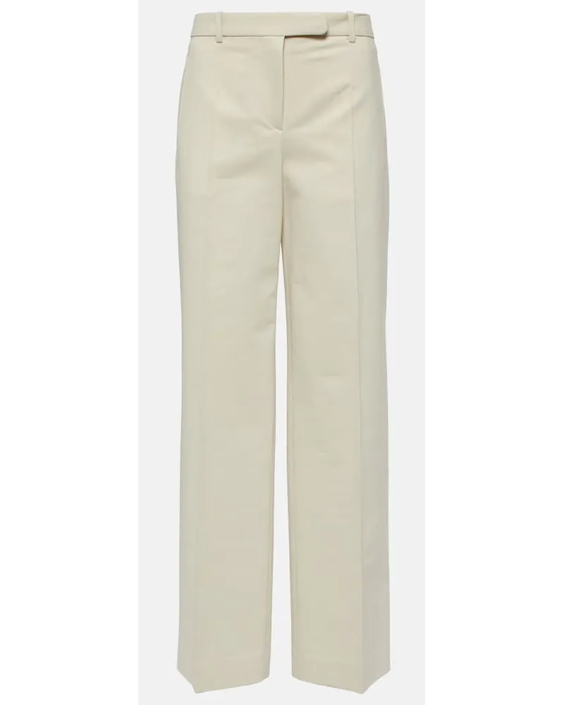 The Row Pantaloni Banew in lana e cotone Multicolore