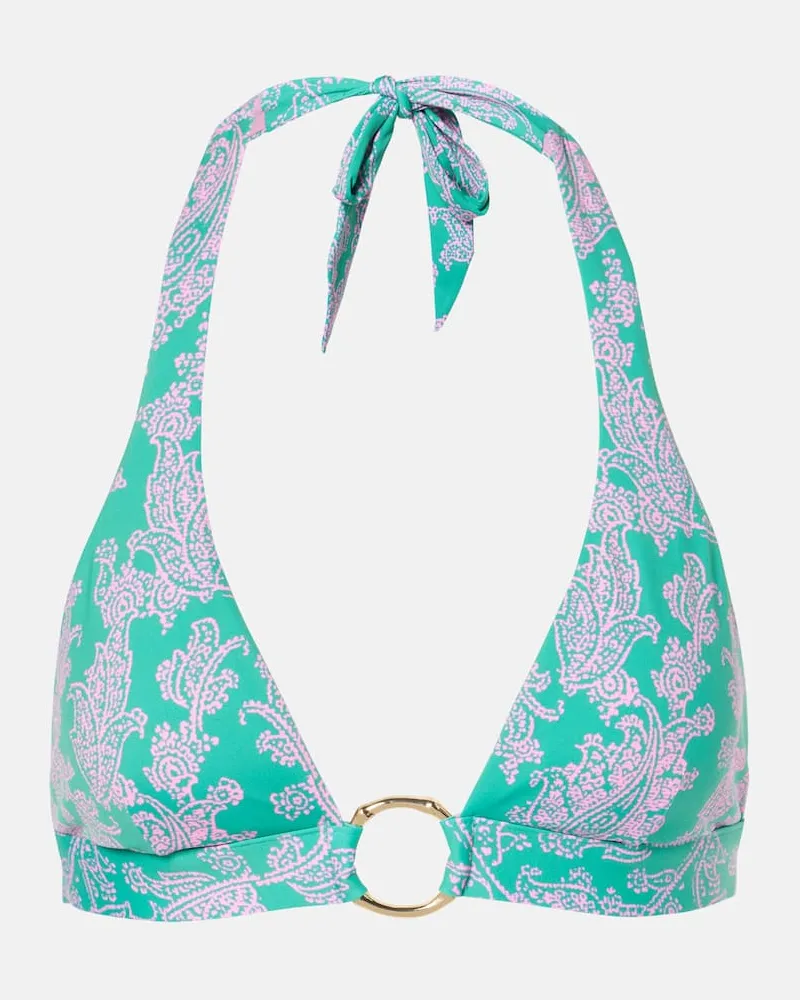 Heidi Klein Top bikini Santa Rosa con stampa paisley Multicolore