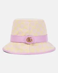 Gucci Cappello da pescatore in canvas GG Rosa