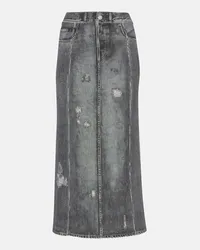 Acne Studios Gonna midi di jeans Grigio