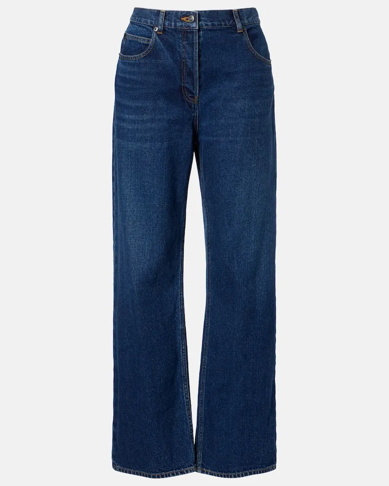 The Row Jeans a gamba larga Finbar Blu