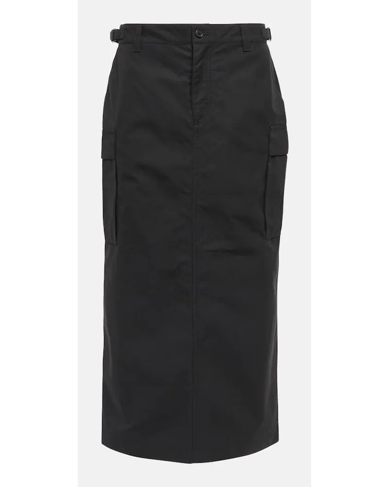 WARDROBE.NYC Gonna midi in cotone Nero