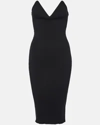 COPERNI Abito midi bustier in maglia Nero