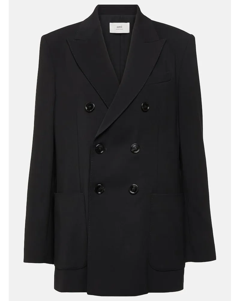 AMI Paris Blazer doppiopetto Nero