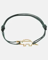 Aliita Bracciale Crocodile in oro 9kt Verde