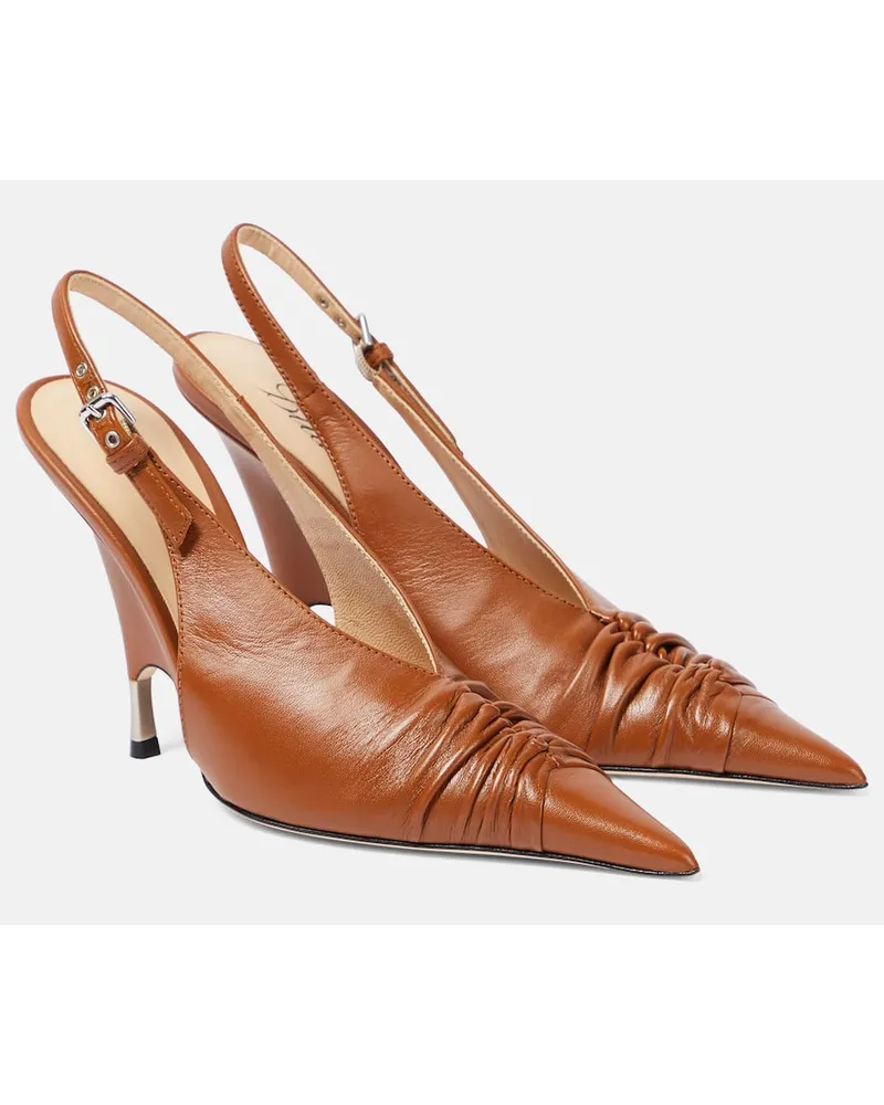 Blumarine Pumps slingback in pelle Marrone