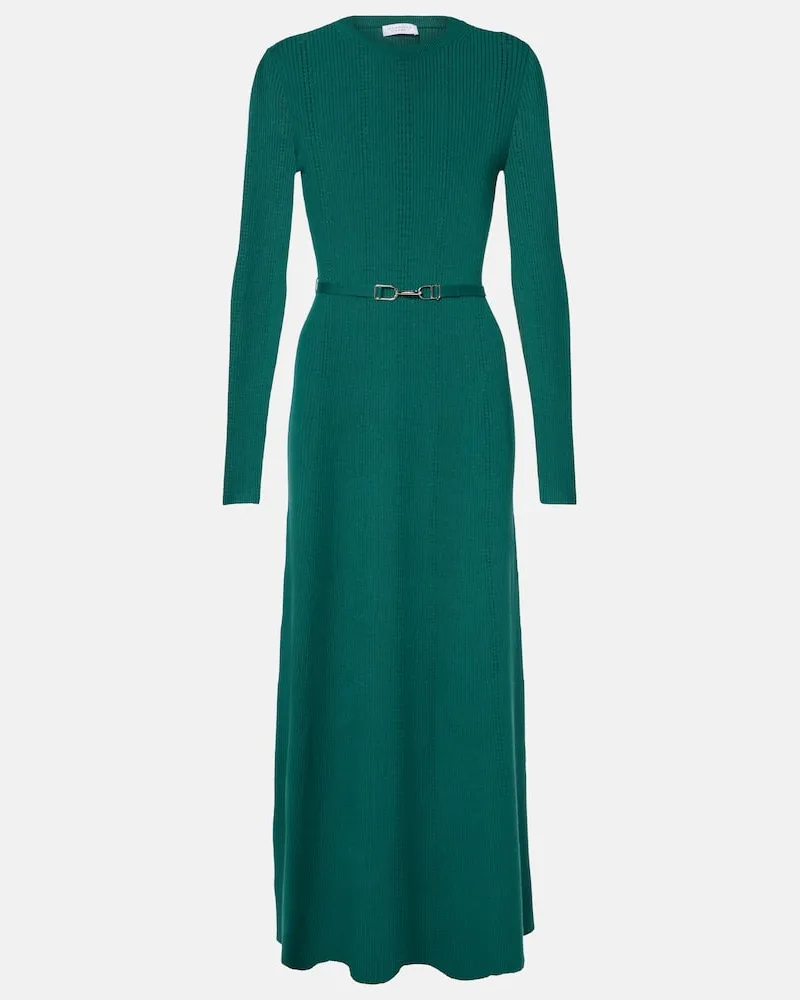 Gabriela Hearst Abito midi Imagene in lana Verde