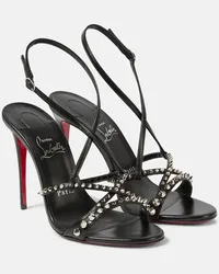 Christian Louboutin Sandali Tatooshka Spikes in pelle Nero