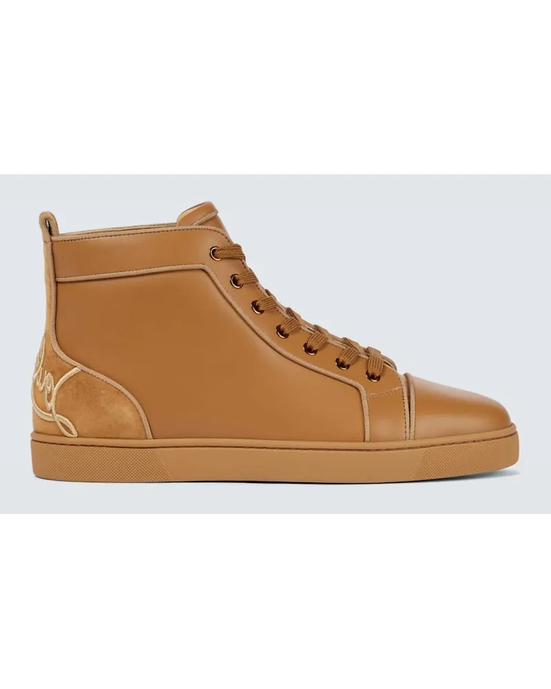 Christian Louboutin Sneakers Fun Louis in pelle Marrone