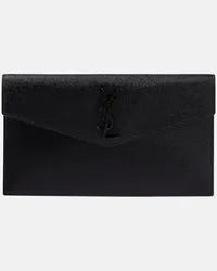 Saint Laurent Clutch portafoglio Uptown in pelle Nero