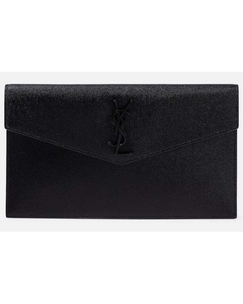 Saint Laurent Clutch portafoglio Uptown in pelle Nero