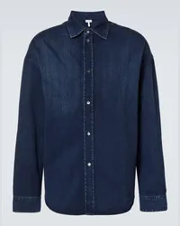 Loewe Camicia Anagram di jeans Blu