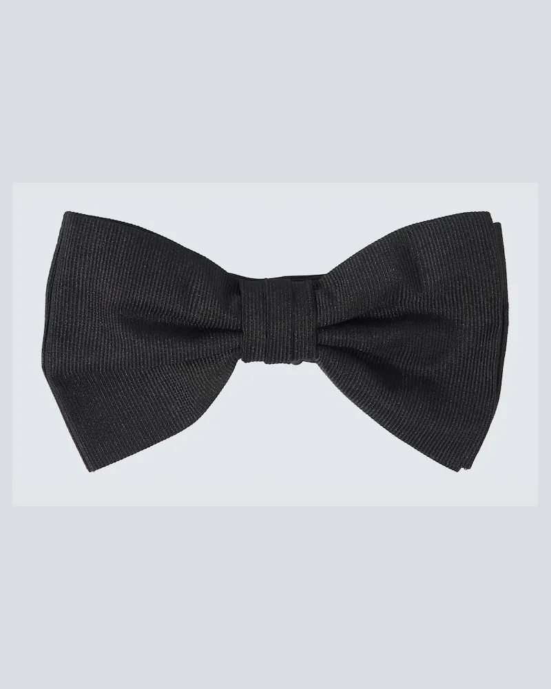 Rubinacci Papillon in grosgrain di seta Nero