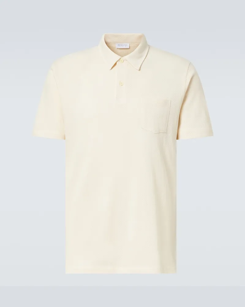 Sunspel Polo Riviera in cotone Bianco