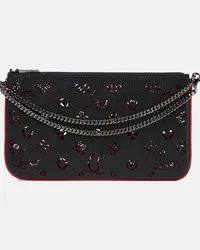 Christian Louboutin Clutch Loubila in pelle Nero