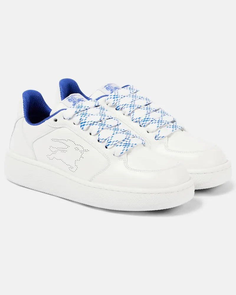 Burberry Sneakers New Box in pelle Bianco
