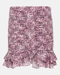 Isabel Marant Minigonna Milendi in misto seta Rosa