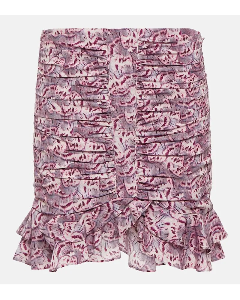 Isabel Marant Minigonna Milendi in misto seta Rosa