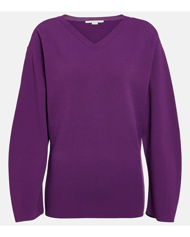Stella McCartney Pullover oversize in jersey Viola