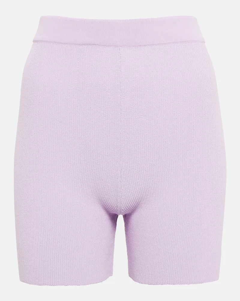 Jacquemus Shorts Arancia in maglia Viola