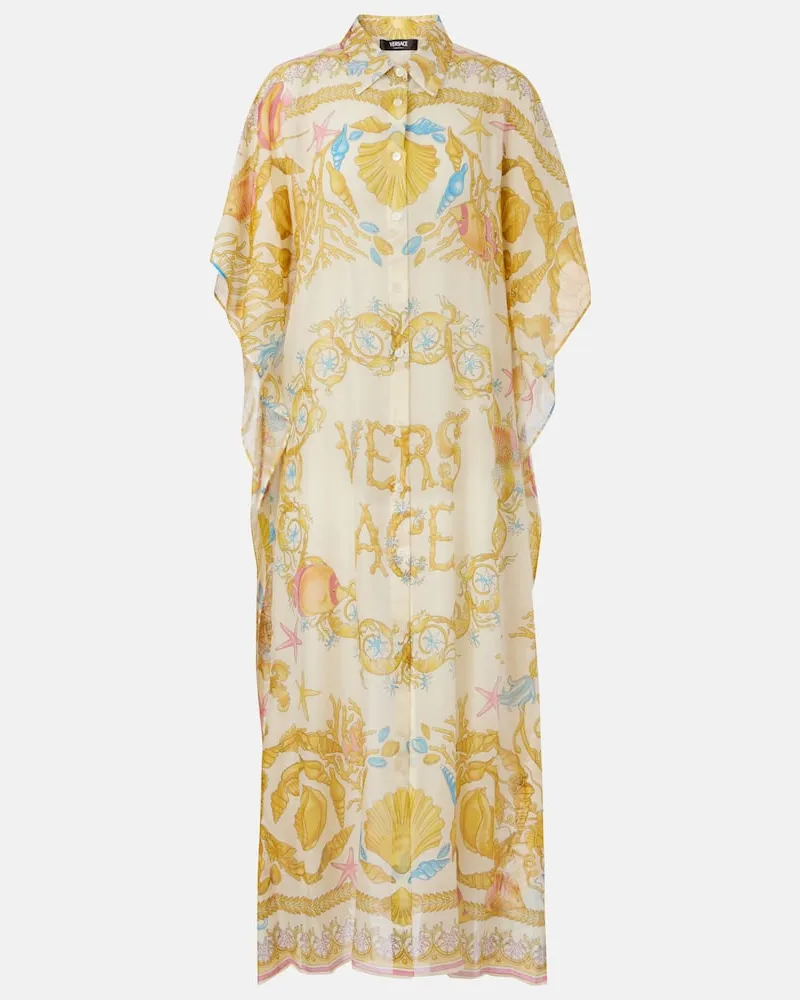 Versace Copricostume Underwater Barocco Giallo