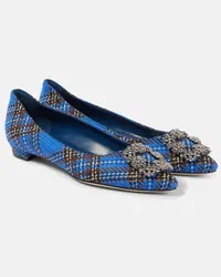 Manolo Blahnik Ballerine Hangisi in tartan Multicolore