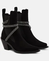 René Caovilla Stivaletti in suede Nero