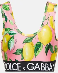 Dolce & Gabbana Top sportivo con stampa Multicolore