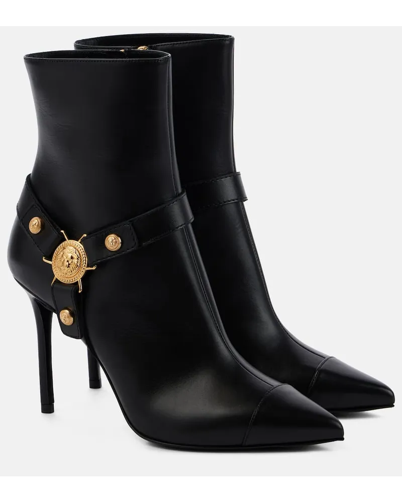 Balmain Stivaletti Eva in pelle Nero