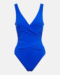 Karla Colletto Costume intero Smart con ruches Blu