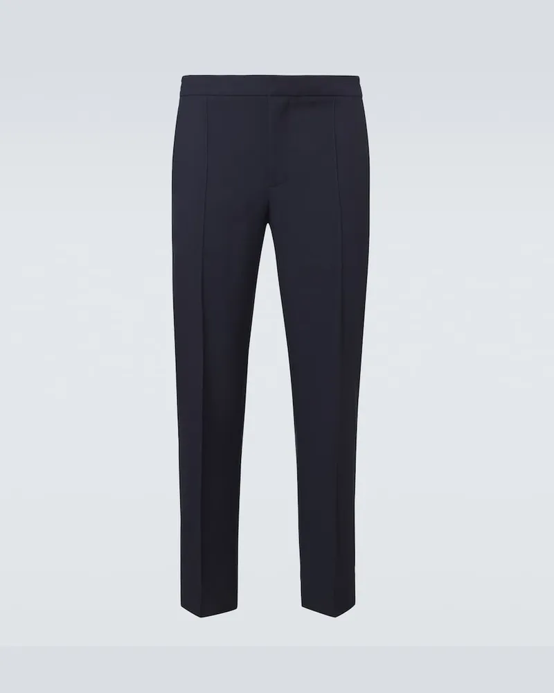Ermenegildo Zegna Pantaloni regular in lana Blu
