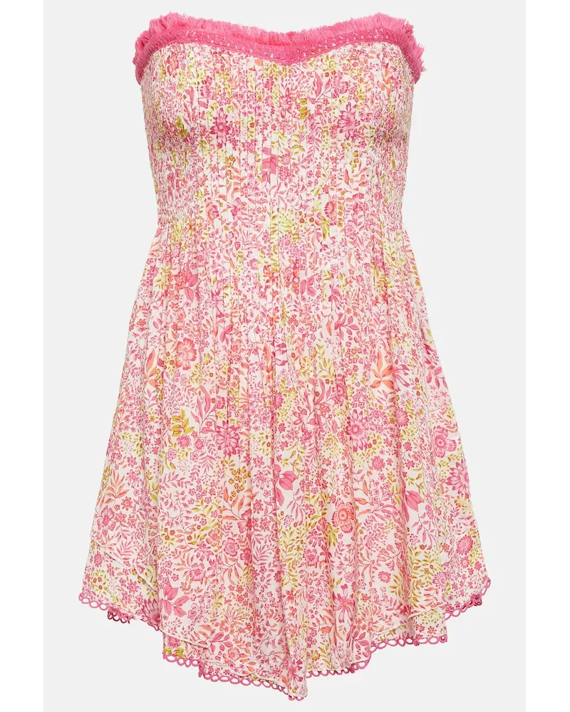 Poupette St Barth Miniabito Claire con stampa Multicolore