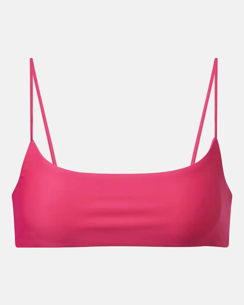 JADE SWIM Top bikini Muse Scoop Rosa
