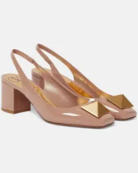 Valentino Garavani Pumps slingback Maxi Stud in vernice Rosa