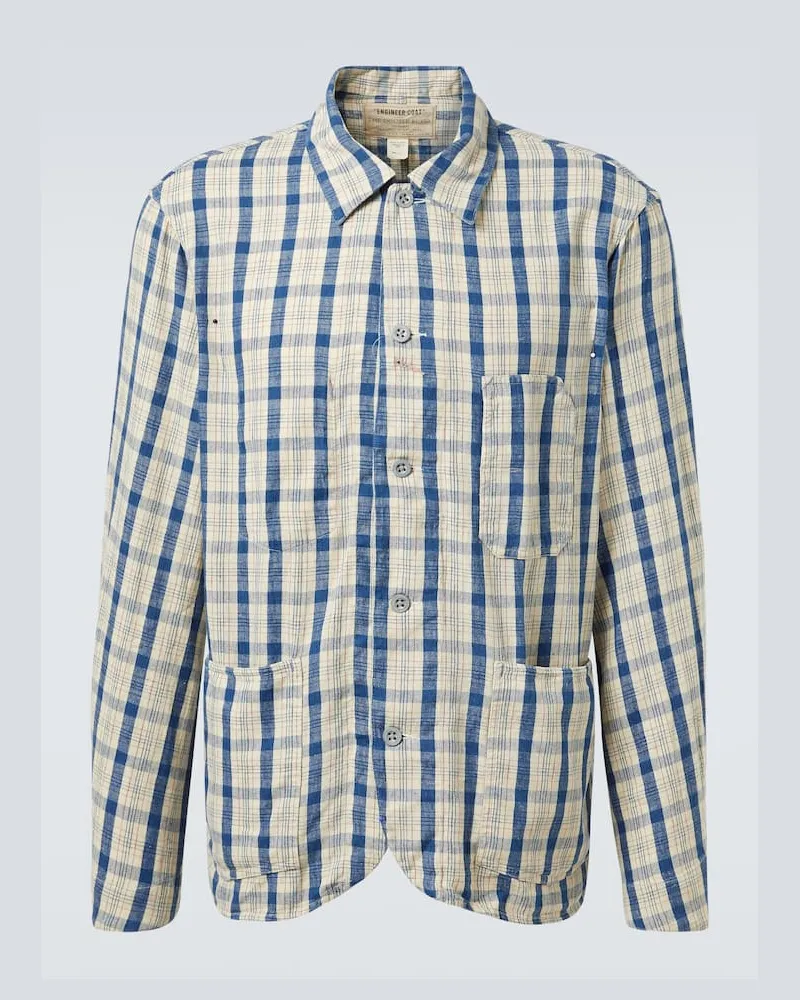 RRL Camicia in cotone e lino a quadri Multicolore