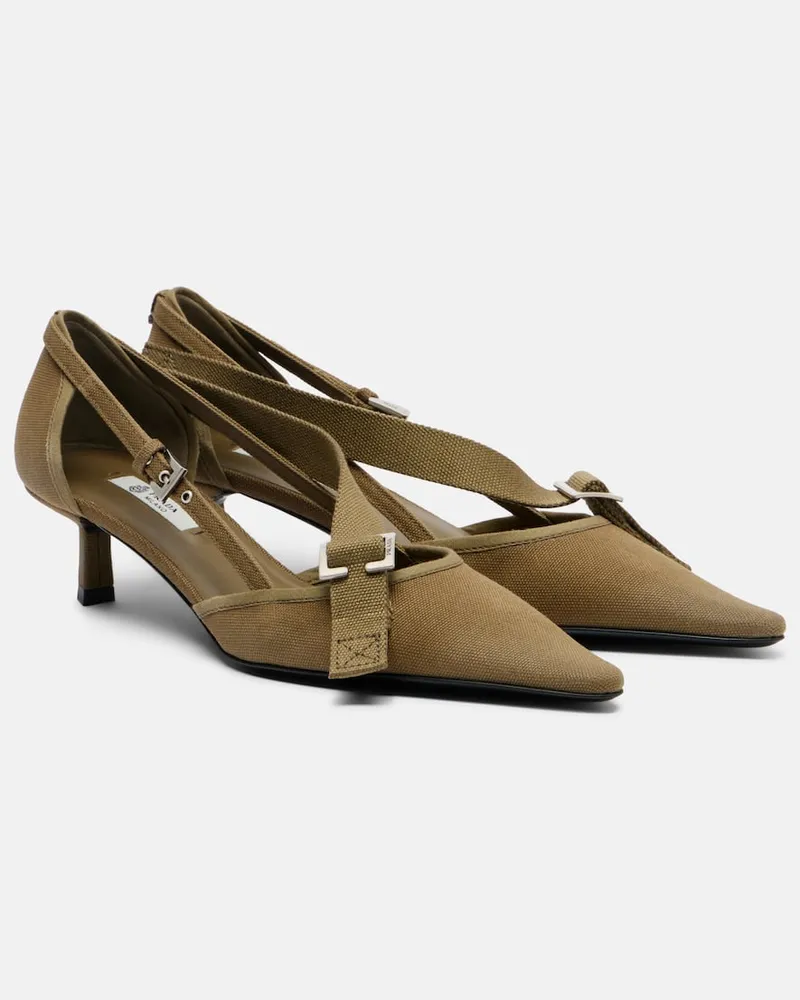 Prada Pumps in canvas Verde
