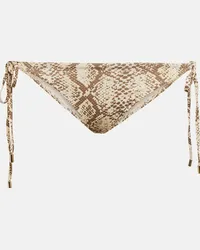 Melissa Odabash Slip bikini Cancun con stampa Beige