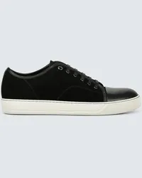 Lanvin Sneakers in suede e pelle Nero