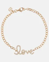 Sydney Evan Bracciale Love in oro 14kt e diamanti Oro