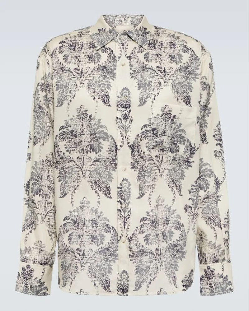COMMAS Camicia in cotone e seta Beige