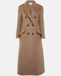 Max Mara Cappotto in cashmere e lana Marrone