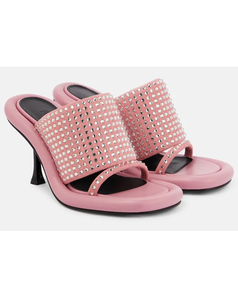 J.W.Anderson Mules Bumper-Tube con decorazioni Rosa