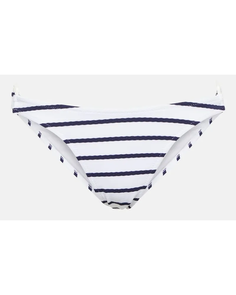 Melissa Odabash Slip bikini Paris a righe Bianco