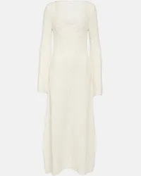 Chloé Chloé Abito midi in lana e cashmere a trecce Neutro