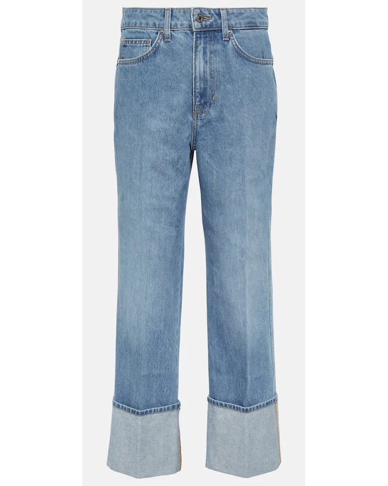 Veronica Beard Jeans regular Dylan a vita alta Blu