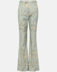 Vivienne Westwood Pantaloni flared Ray in cotone Blu