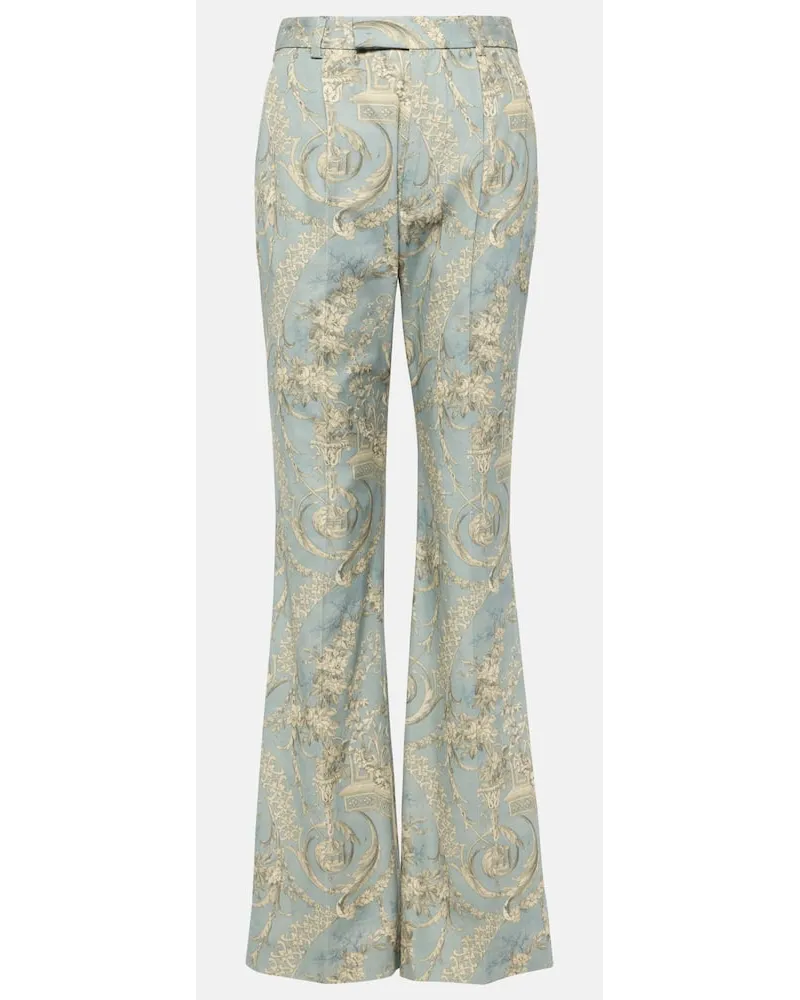 Vivienne Westwood Pantaloni flared Ray in cotone Blu