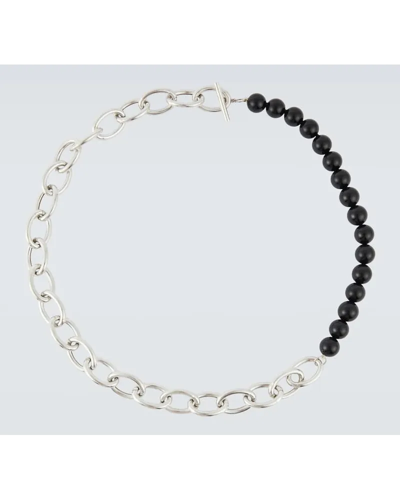 Jil Sander Collana in argento sterling Argento